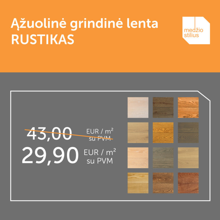 medines grindys azuolines sildomoms grindims akcija SAICOS RUSTIKAS 140 Medzio stilius WEB