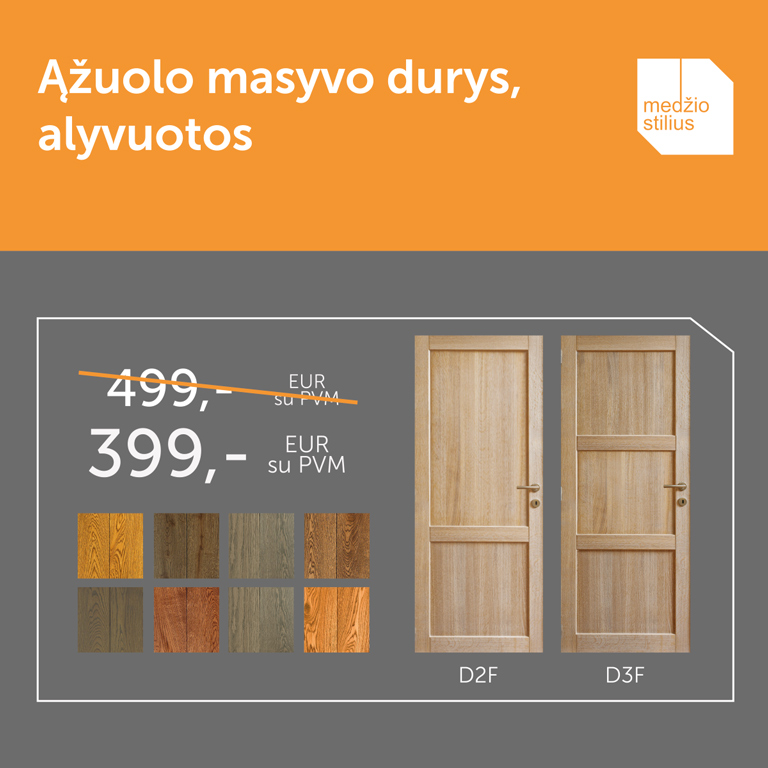 medines masyvo ALYVUOTOS Durys Medzio stilius