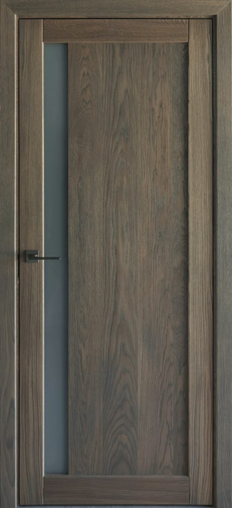 Vidaus durys su stiklu D1F1VS 3477 Graphite