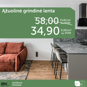 Ąžuolinės grindinės lentos 34,90 Eur/m²