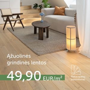 Spalvų pasirinkimas! Ąžuolinės grindinės lentos