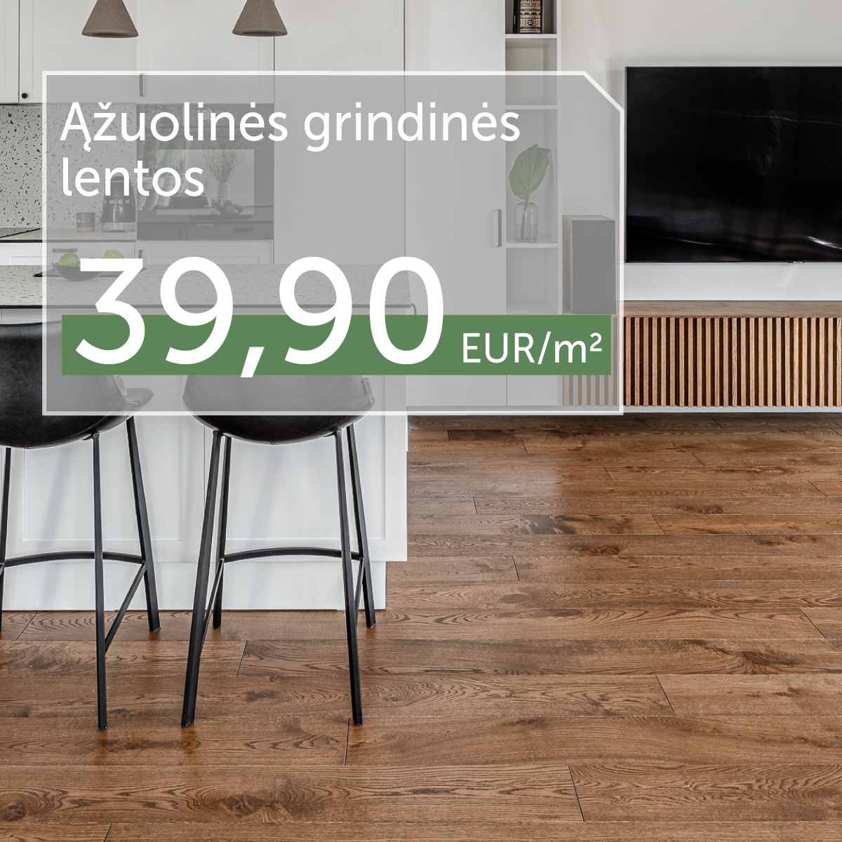 Populiarus pasirinkimas! Ąžuolinės grindinės lentos 44,90 Eur/m² (Copy)