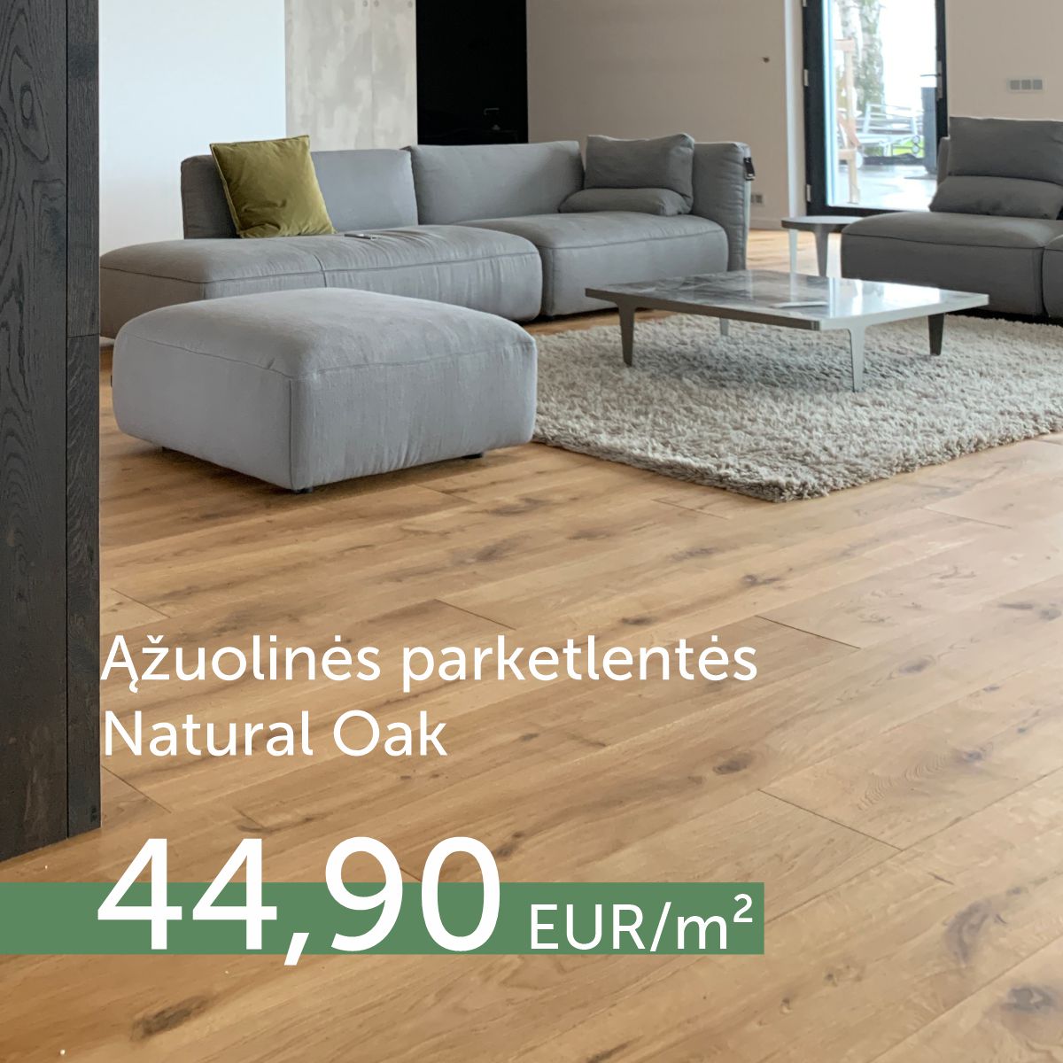 Natural Oak spalvos ąžuolinės grindinės lentos