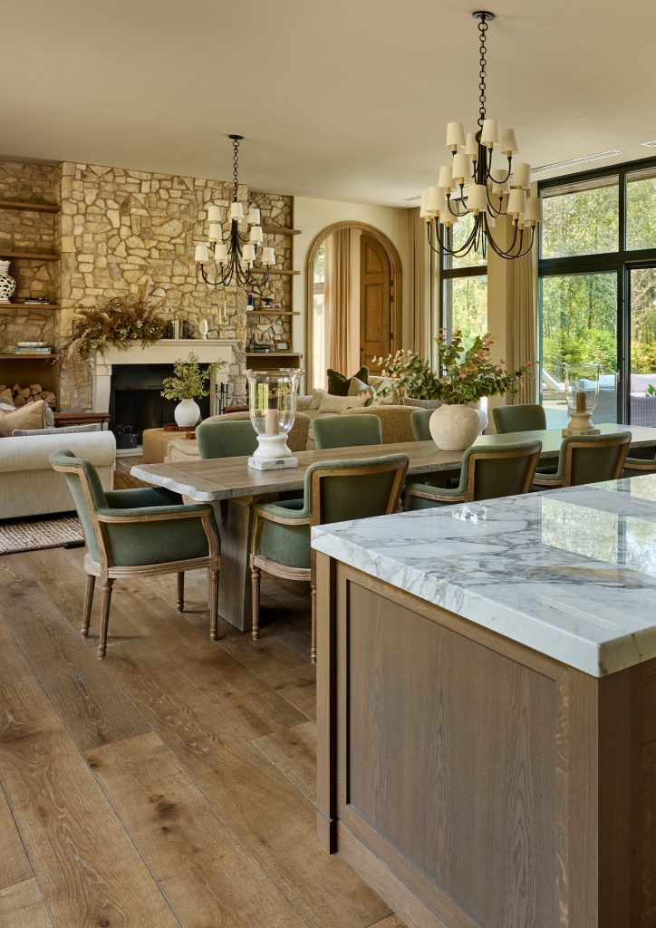 Tobacco Rustic grindys - tvirtas pagrindas, suteikiantis erdvei charakterį.